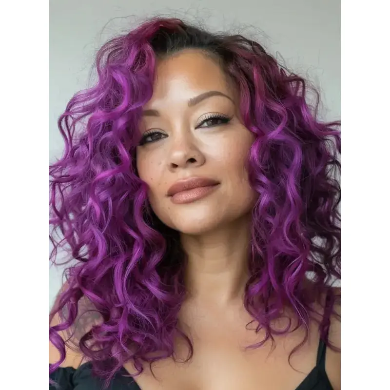 Human Hair Wigs For African American Layered 16" Curly Wigs