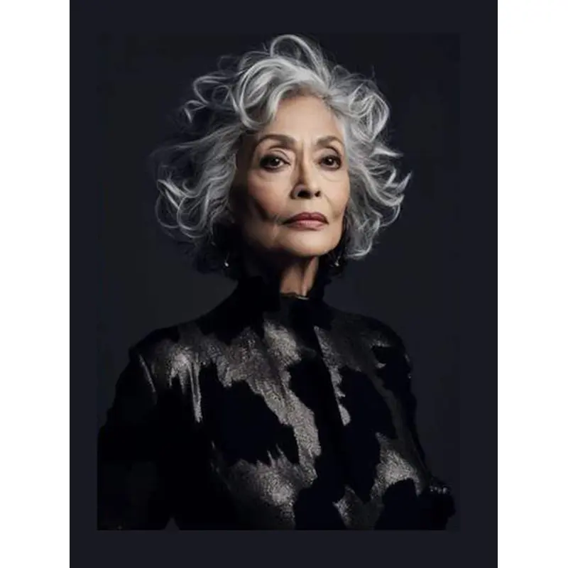 10" Grey Wavy Layered Wig Shop