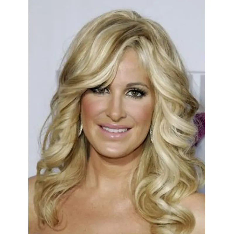 Style Blonde Wavy Long Kim Zolciak Wigs