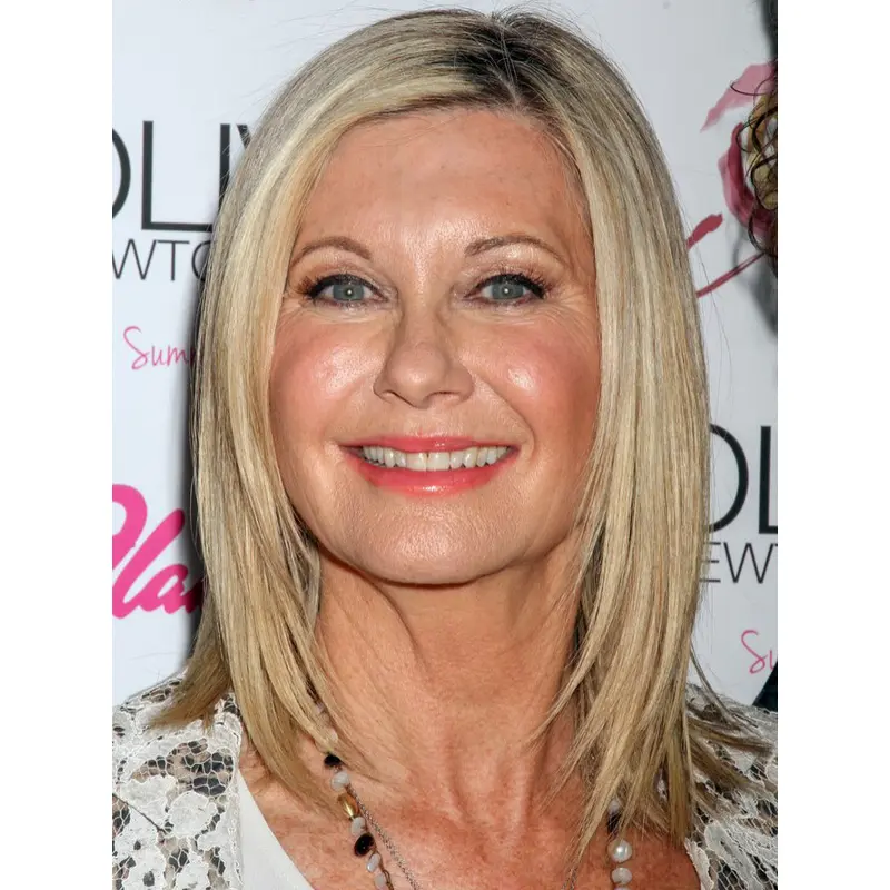 Shoulder Length Straight Full Lace Platinum Blonde 12" Lady Wigs