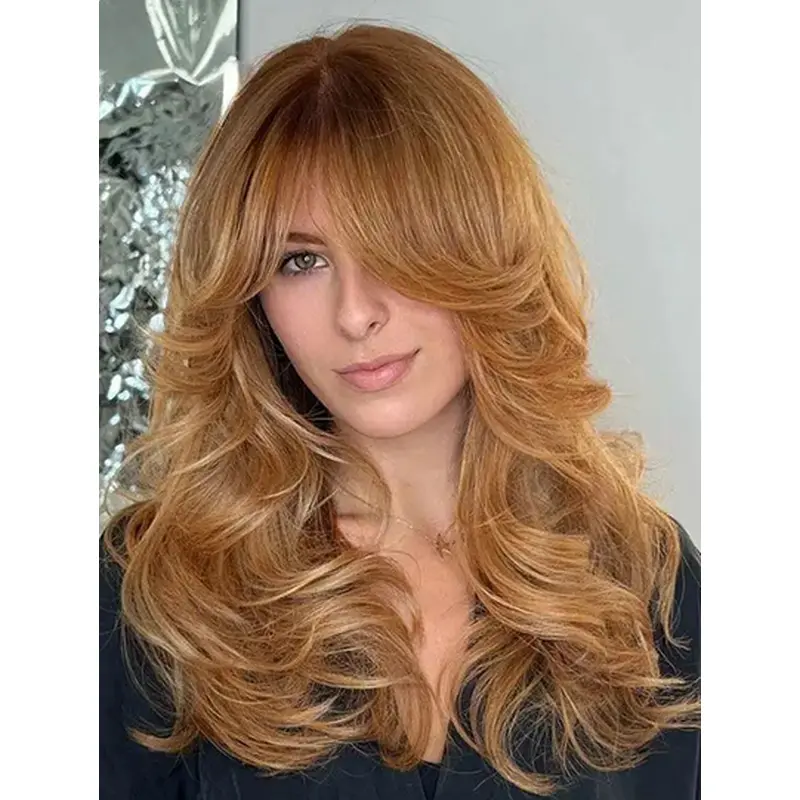 Wavy Blonde Layered 18" Lace Front Wigs Online