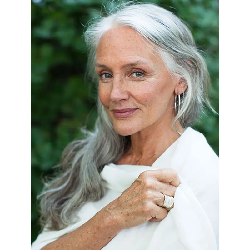 16" Long Grey Layered Lace Wigs Buy