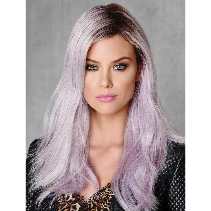 Straight Without Bangs Ombre/2 Tone 18" Capless Young Fashion Wigs