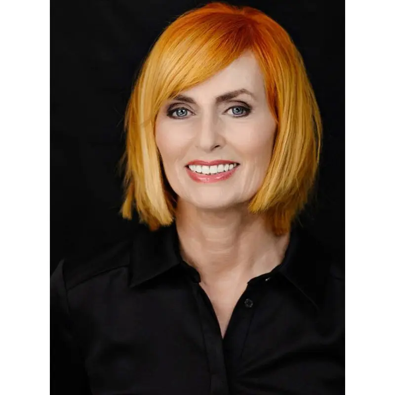 Chin Length Straight Full Lace Copper 14" Lady Wigs