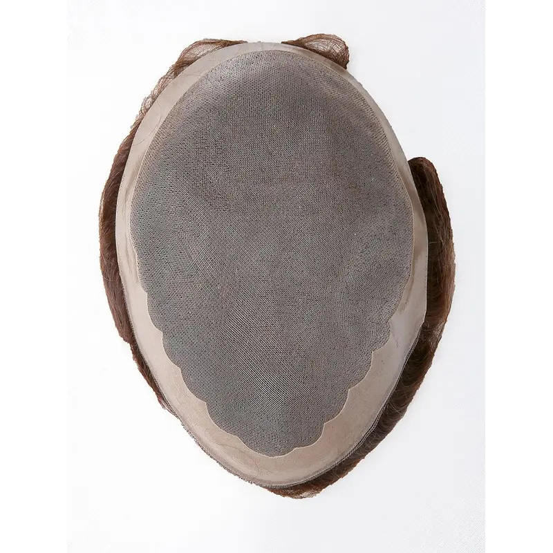 Mono In Center With PU Coated Perimeter Man Toupees