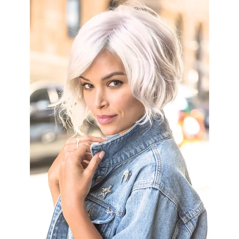 With Bangs Wavy Synthetic Hand Tied Wigs