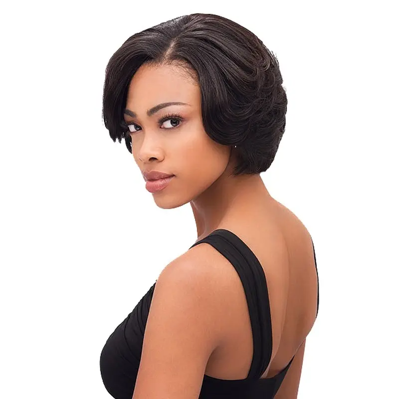 New Brown Straight Short African American Wigs