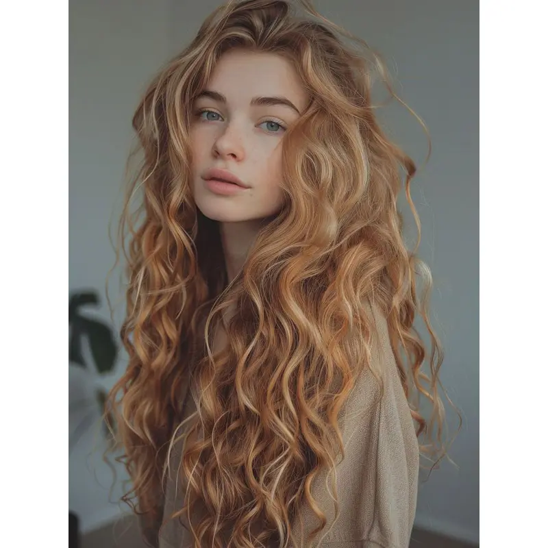 20" Monofilament Without Bangs Long Curly Human Hair Wigs