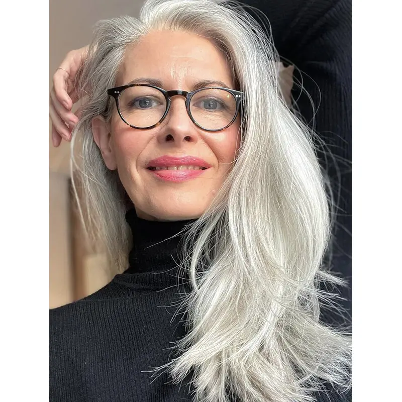 Long Wavy Grey 18" Buy Lace Online