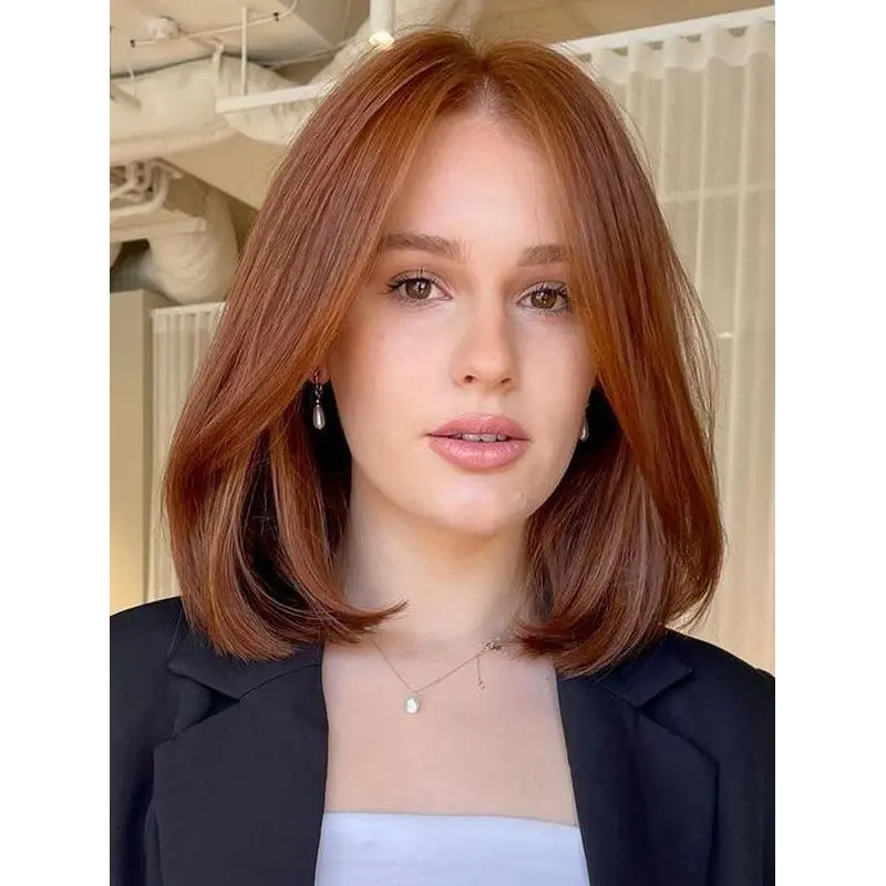 Medium Trendy Bob Wigs 12" Straight Monofilament Synthetic Wigs