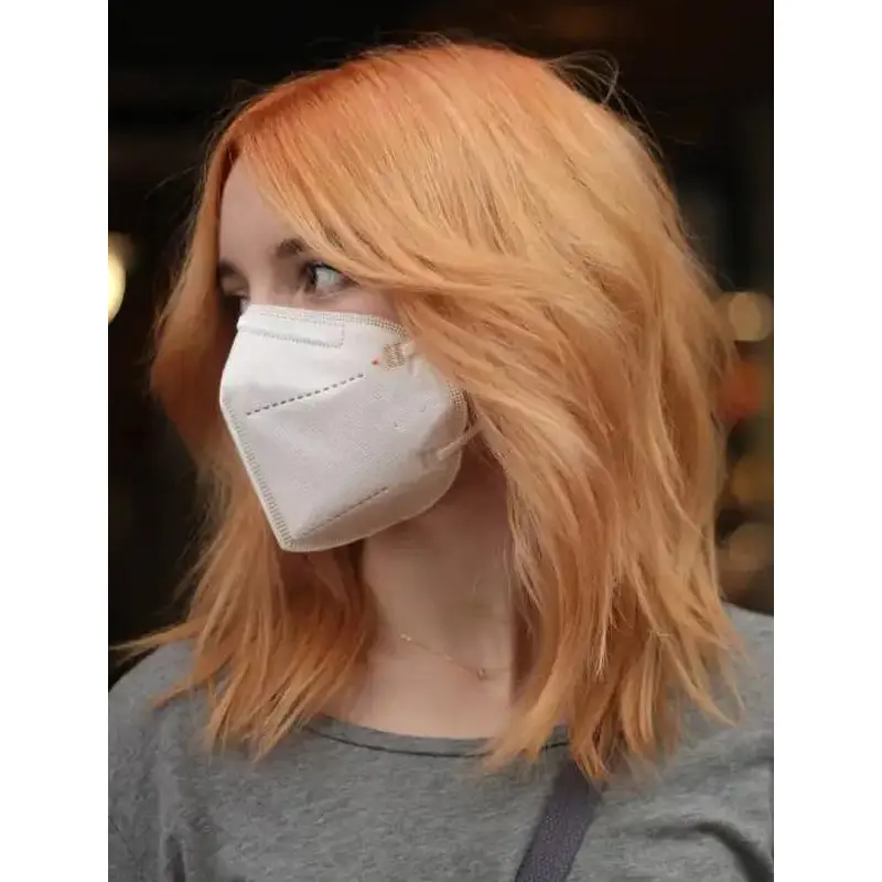 Copper Wigs Shoulder Length Lace Front Wavy 14" Popular Shag Wigs