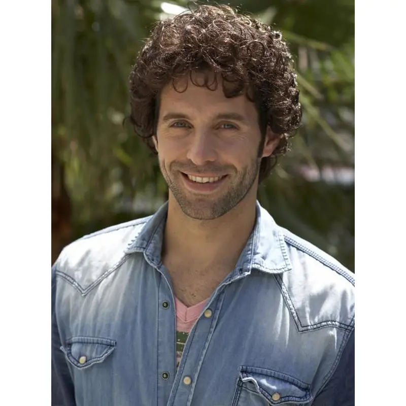 Durable Curly Capless Short Men Wigs