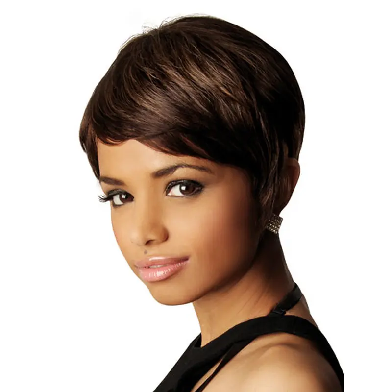 Capless Brown African American Wigs