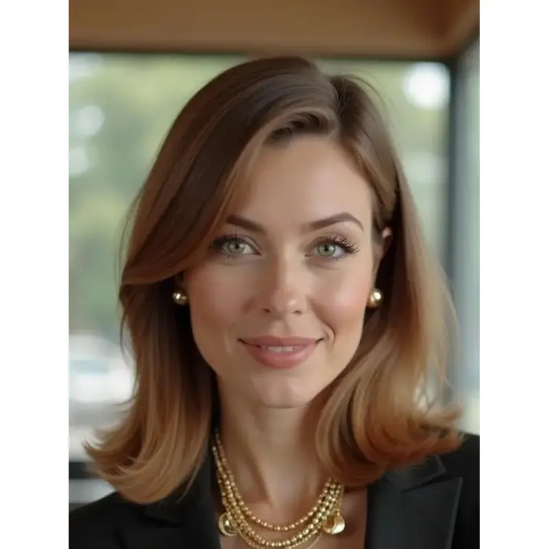 Medium Wig With Bangs Copper Remy Human Hair Wavy Lace Front Shoulder Length Wigs