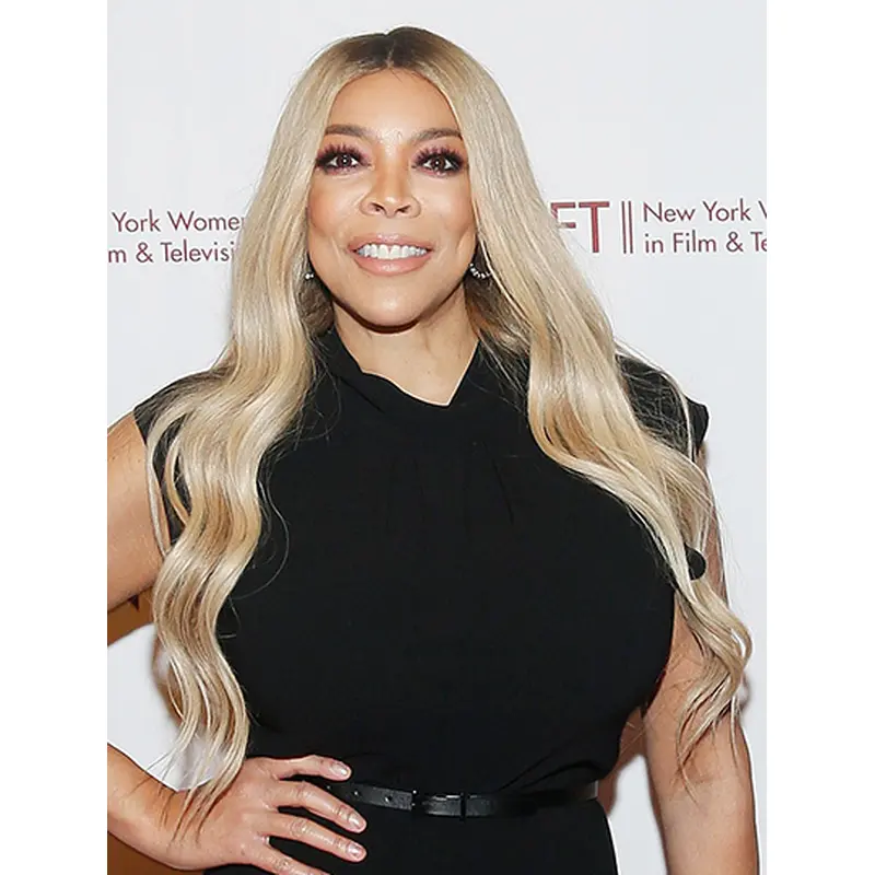 Lace Front Long Platinum Blonde Wavy Without Bangs Wendy Williams Wigs