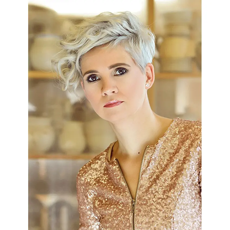 Short 6" Wavy Bobs 100 Percent Human Hair Lace Front Wigs