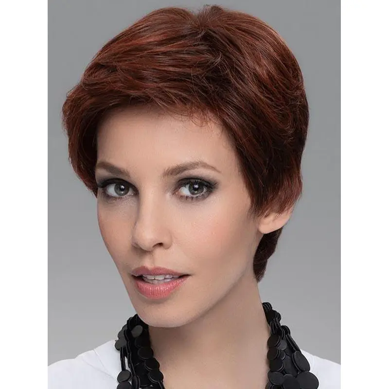 4" Straight Durable Boycuts 100% Hand-tied Synthetic Wigs