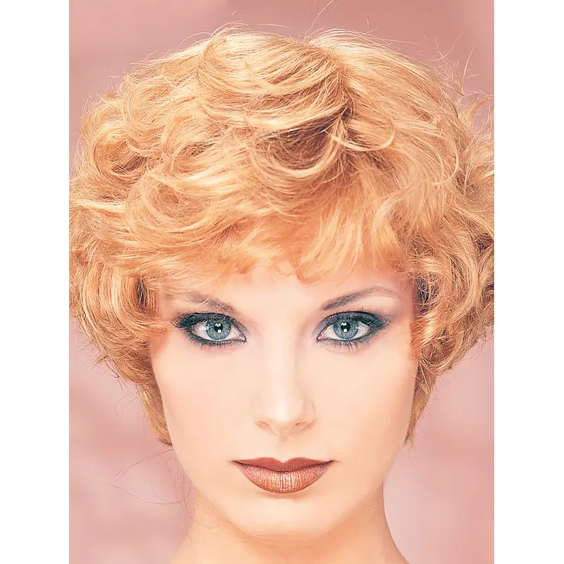 Wavy Monofilament Auburn Short Classical Wigs