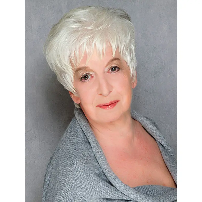With Bangs Synthetic Lace Front Straight Ladies Short Wigs