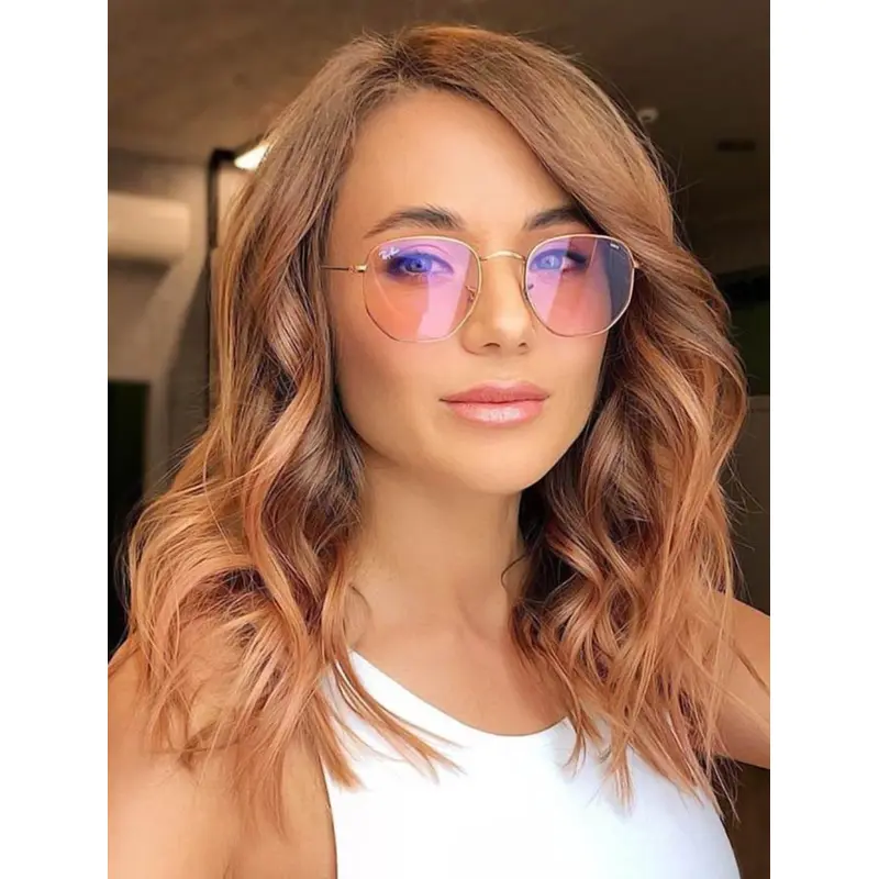 Lacewigs Wavy Copper Synthetic Wigs Amazing Without Bangs Lace Front Wigs