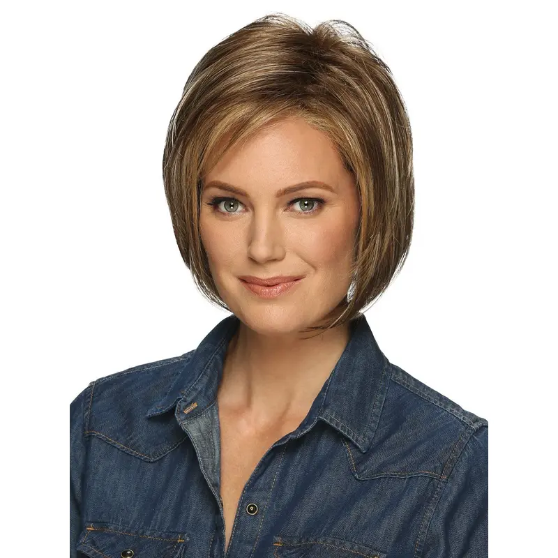 10" Straight Lace Front Synthetic Wig Real Hair