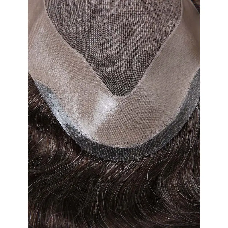 Mono Center With PU Coating Perimeter Man Toupees