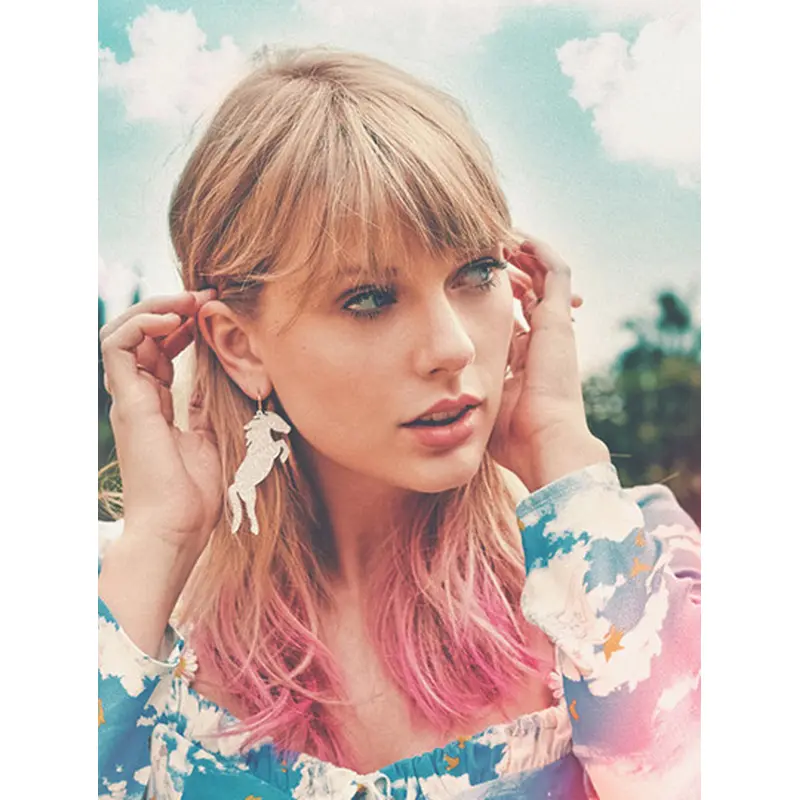 Capless Shoulder Length Ombre/2 Tone Straight With Bangs Taylor Swift Wigs