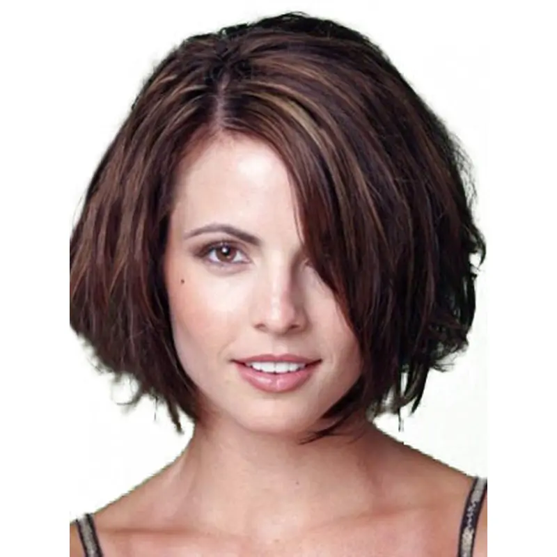 High Quality Auburn Lace Front Chin Length Wigs