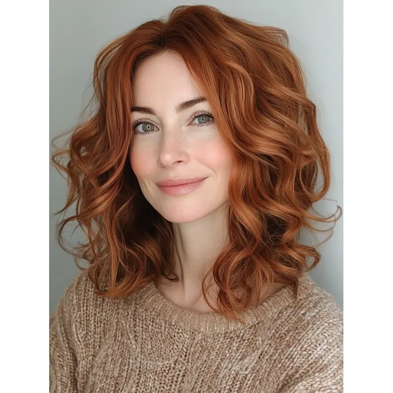 Medium Length Monofilament Wigs Shoulder Length Wavy 12" Wigs