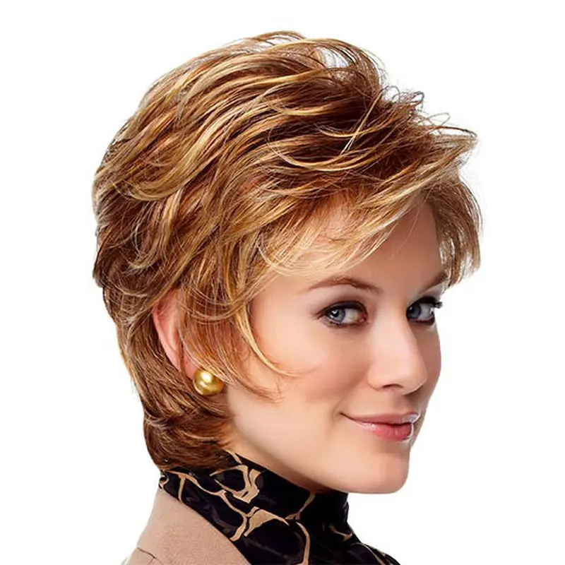 Natural Monofilament Wavy Chin Length Wigs