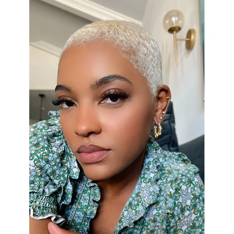 Short Lace Wigs For African American Synthetic Straight Boycuts Wigs