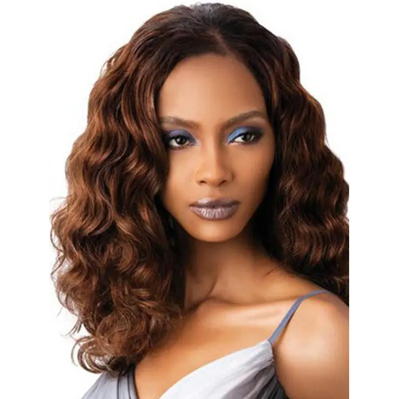 High Quality Auburn Wavy Shoulder Length Petite Wigs