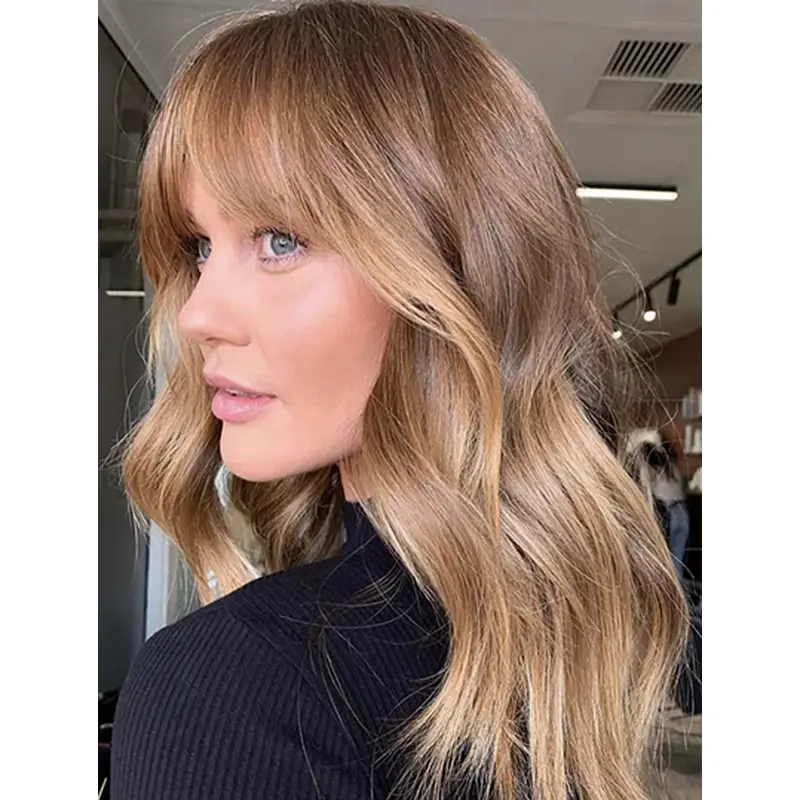 Lace Front Blonde Layered 16" Long Blonde Wigs For Women