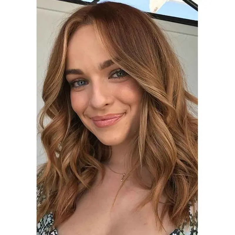 Long Wigs Wavy Synthetic Lace Without Bangs Wig Copper Wigs Long Hair Wigs For Women