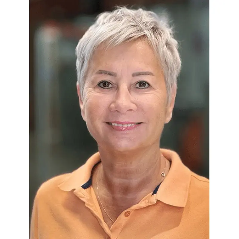 Straight 4" Boycuts Grey Monofilament Wigs For Ladies