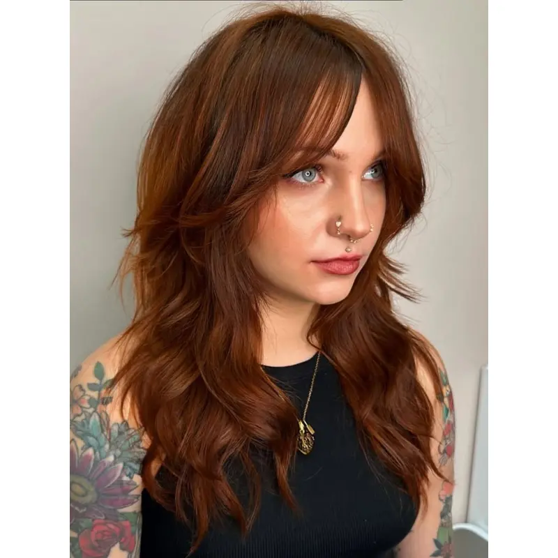 Womens Wigs Long Lace Front 18" Wavy Wigs