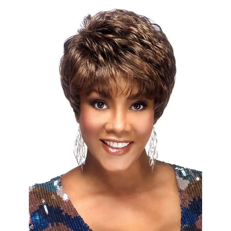Best Brown Wavy Cropped Petite Wigs