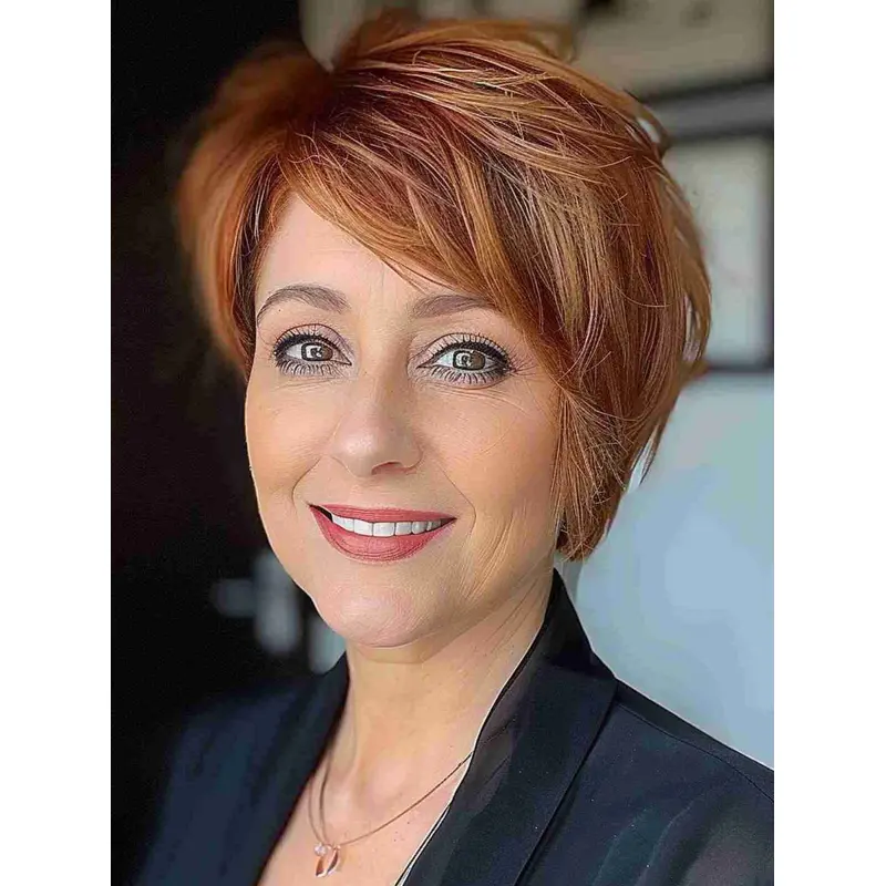 Short Human Hair Lace Front Wigs 6" Boycuts Wigs