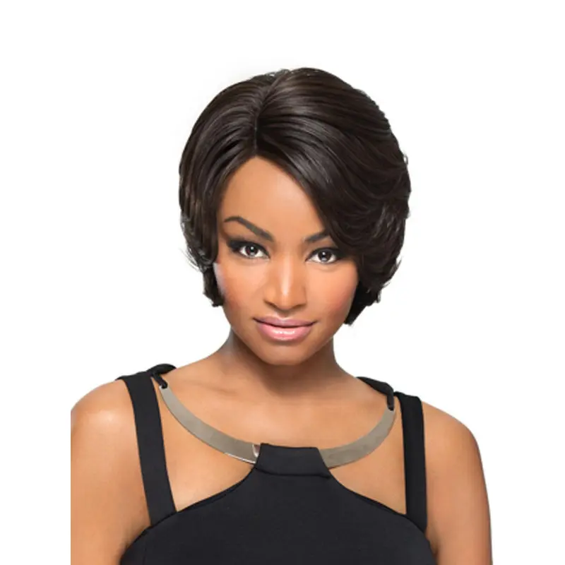 Durable Black Straight Short African American Wigs