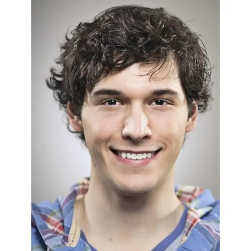 Sassy Black Curly Short Men Wigs