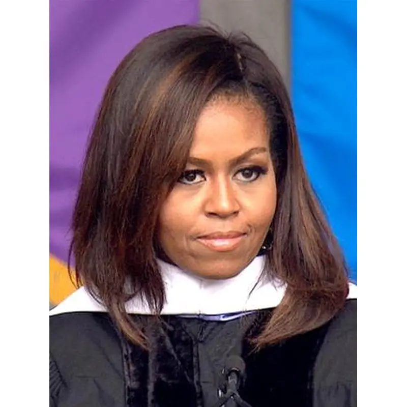 Shoulder Length Straight Ombre Layered First Lady Hair