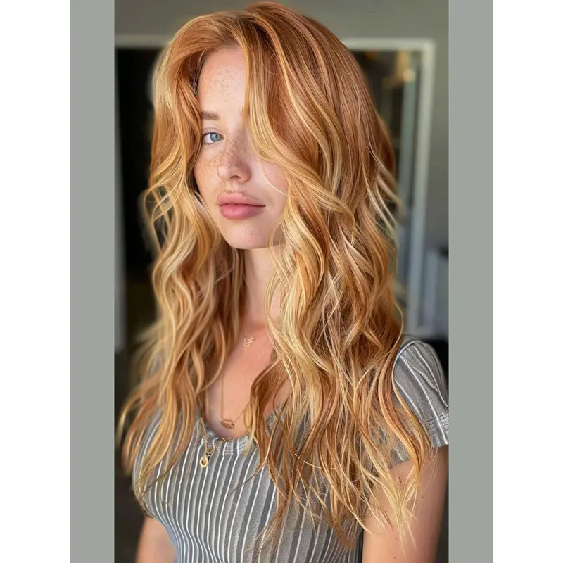 18" Lace Front Layered Long Layered Human Hair Wig