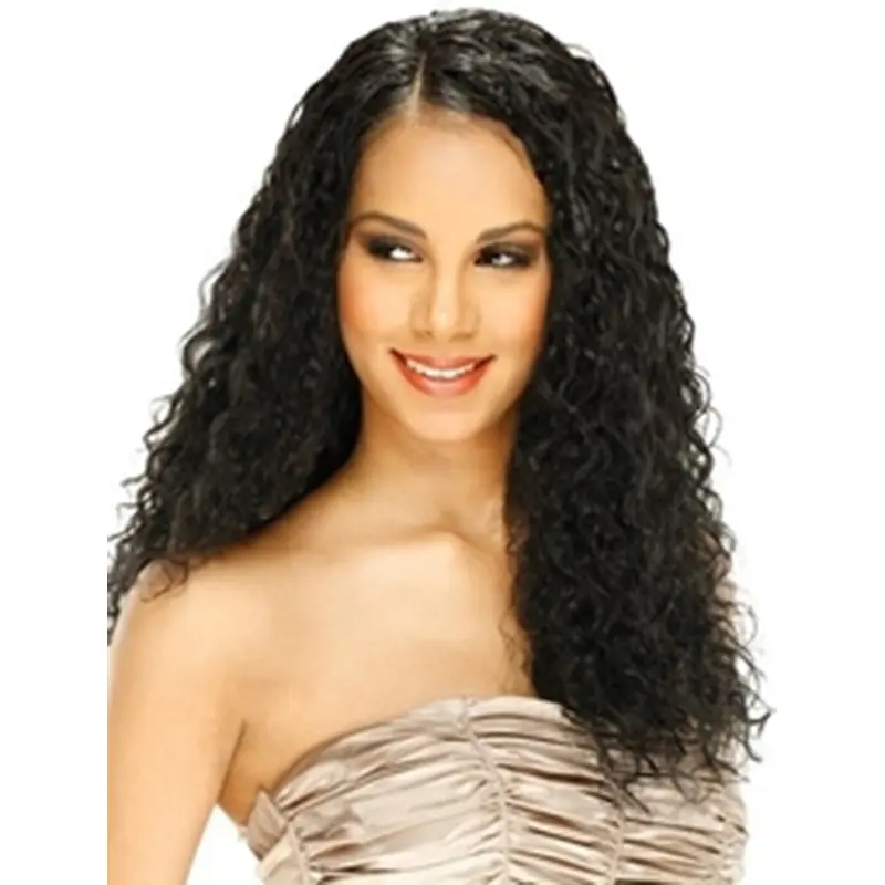 High Quality Black Curly Long Synthetic Lace Wigs
