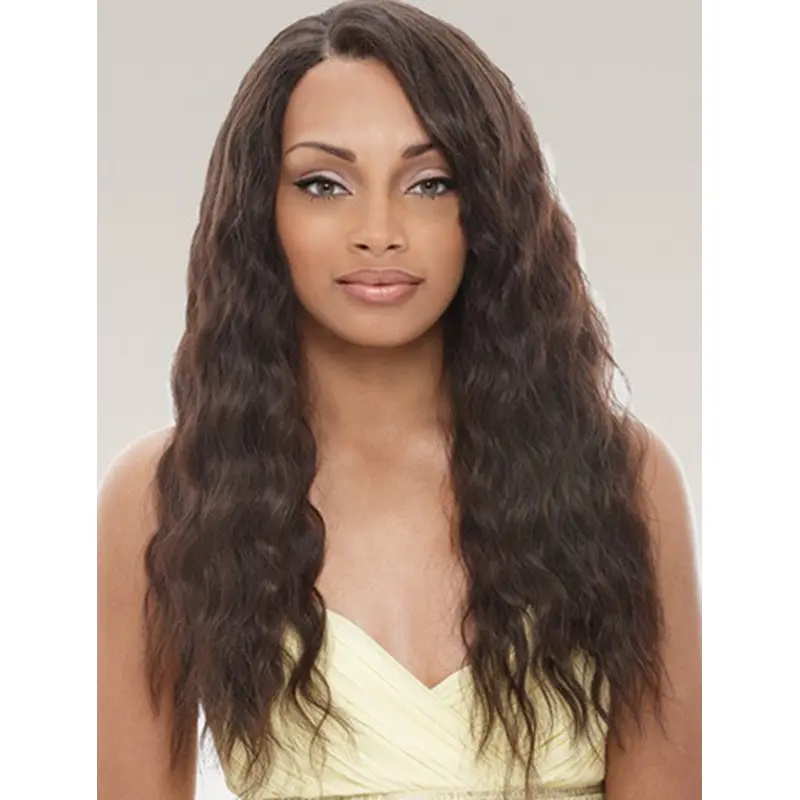 Natural Black Wavy Long Remy Human Lace Wigs