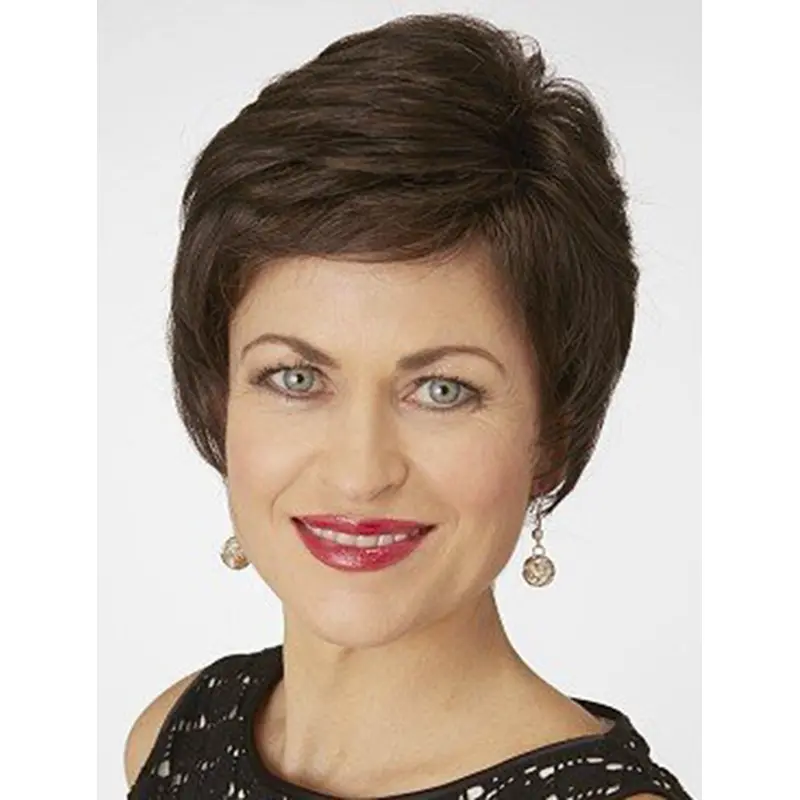 Soft Black Straight Short Classic Wigs