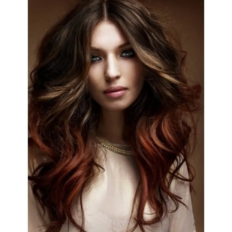 20" Wavy Long Two Tone Wigs