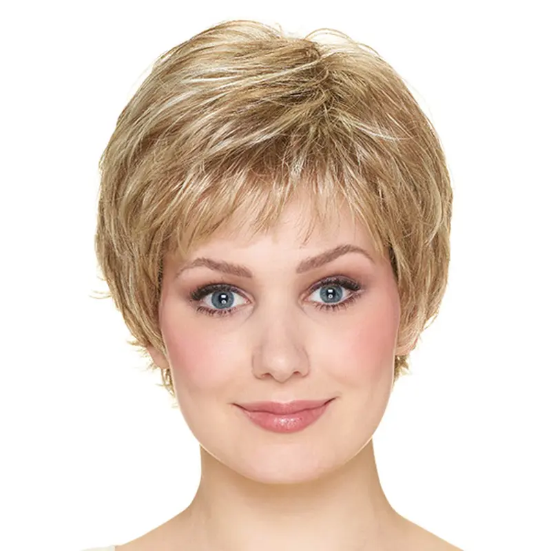 Wavy With Bangs Capless 8" Blonde Synthetic Wigs