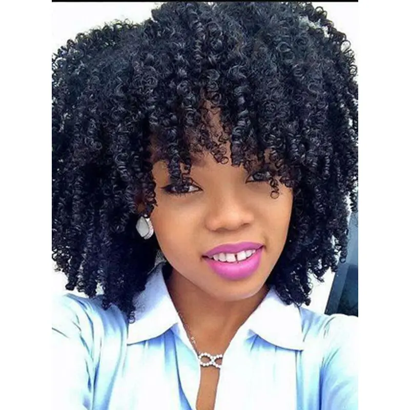 Human Hair Weave Brazilian Human Hair Kinky Curly Hair