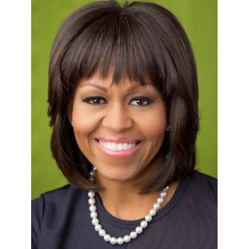 Layerd Lace Front Wigs Black Remy Human Hair First Lady Wigs