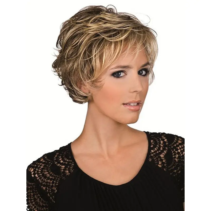 Lace Front Incredible Layered Wavy Short Wigs